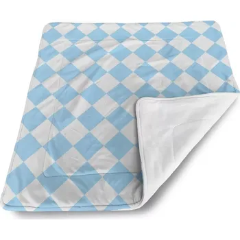 deka Sablio Dětská deka pro miminko Bílomodré kosočtverce - 80x100 cm
