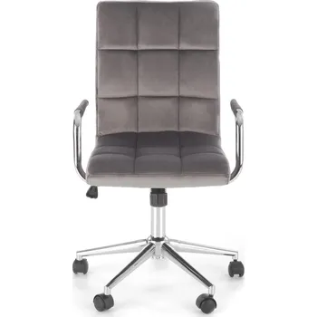 Křeslo Kancelářské křeslo Halmar GONZO 4 šedá velvet (1p=1szt)