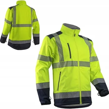 pracovní bunda Bunda Coverguard Výstražná softshellová bunda KAZAN HV - žlutá, velikost L