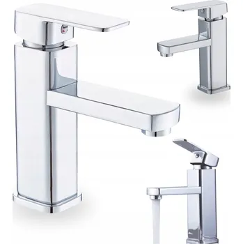 Vodovodní baterie Stojánková umyvadlová baterie BRISO Koupelna stříbrná