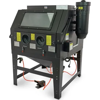 dílenský stroj Profesionální pískovací box SBC 1200 s odsáváním - kabina pro tryskání (pískovačka) (HBM Machines)