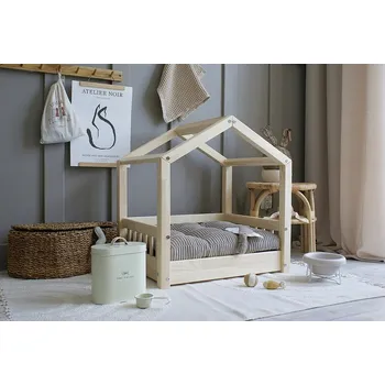 Pelíšek pro psa Domečkový pelíšek pro mazlíčky Cozy Housebed L - přírodní