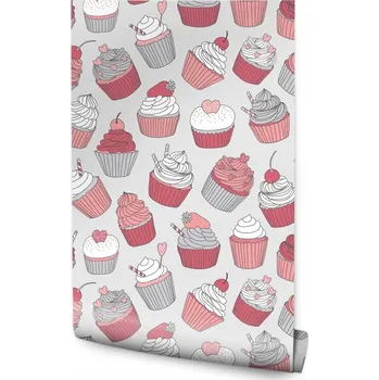 Fototapeta Dekorativní tapeta do kuchyně – barevné cupcakes (muffiny)