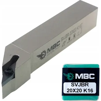 Pracovní nůž Soustružnický Nůž SVJBR 2020 K16 s břitovou destičkou VBMT 1604 MBC