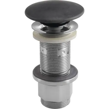 Sifon Umyvadlová výpust 5/4“, click-clack, betonová zátka, 10-80mm, antracit FG916