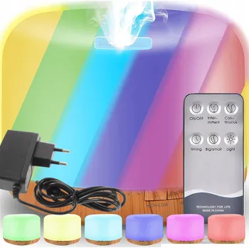 Aroma difuzér ZVHLČOVAČ VZDUCHU DIFUZÉR VŮNĚ A AROMATERAPIE NOČNÍ LAMPA LED + DÁLKOVÉ OVLÁDÁNÍ