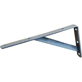 Držák na polici Policová konzole pro velké zatížení 100 x 400 mm, zinek
