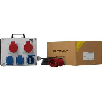 Rozvaděč Staveništní rozvaděč 2x 16A 3x230V Schuko Doktorvolt DV-6671-D