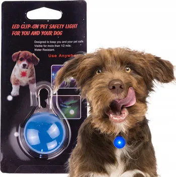 Obojek pro psa Lokalizátor, LED světlo/lampička na obojek/postroj pro psa, přívěsek, světlo