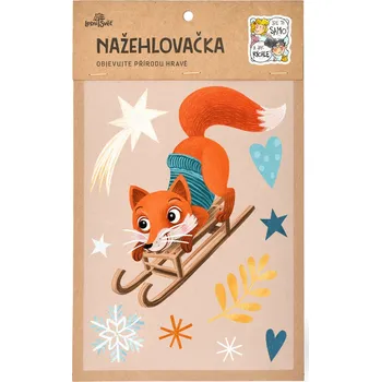 Textilní nažehlovací páska Lesní svět Nažehlovačka M 067 - Zimní liška