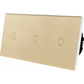 vypínač DOTYKOVÝ SPÍNAČ SVĚTLA ZIGBEE TUYA 1+1+1 BEZ NULOVÉHO VODIČE