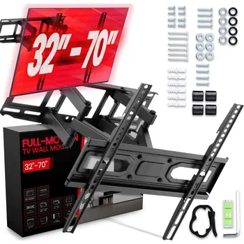 Televizní držák DRŽÁK NA TELEVIZI SHARP 42'' NÁSTĚNNÝ OTOČNÝ SKLOPNÝ POHYBLIVÝ DRŽÁK TV 0F