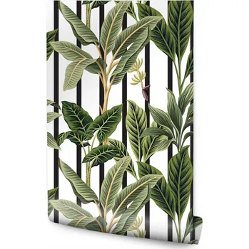 Fototapeta TAPETA ROLE Tropické Stromky ve Vintage Stylu