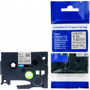 Pásek do tiskárny PÁSKA DO BROTHER TZe-M931 12mm STŘÍBRNÁ MATNÁ TZ-M931