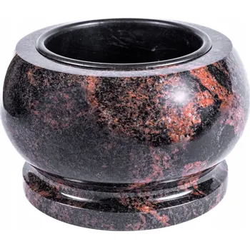 Elegantní Kulatá Mísa na Hřbitov Oranžová (Aurora) 25 cm