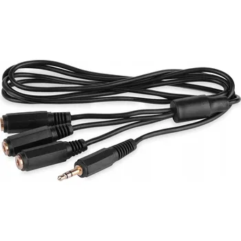 Audio kabel Kabel Vitalco JKP40 minijack (3,5 mm) – 3 x minijack (3,5 mm) 1,5 m