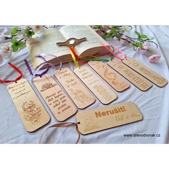 Doplněk ke knize Záložka do knihy dřevěná Varianta: Var 4