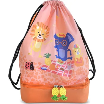 Dětský batoh Dětský termovak na svačinu Funny Jungle, 5l, Iris Barcelona, oranžový