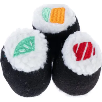 Hračka pro kočku TIAKI sada hraček pro kočky sushi rolky 3-pack kočka