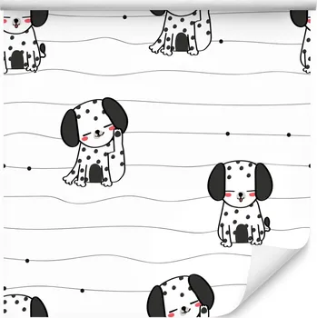 Fototapeta Dětská Tapeta Černobílá PEJSCI Dalmatinci