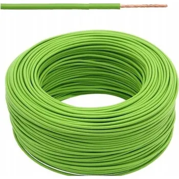 elektrický kabel Vodič LgY 1x2,5mm (H07V-K) zelený