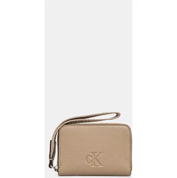 Peněženka Peněženka Calvin Klein Jeans béžová barva, LV04K1024G 80X, vel. ONE SIZE