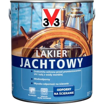 barva a nátěr na dřevo Lodní lak V33 odolný proti oděru, jantarový, 2,5 l