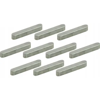 Vrták PRIZMATICKÝ KLÍN 4 x 4 x 16 mm, 10 KUSŮ, OCELOVÁ DRÁŽKA PRO HŘÍDEL