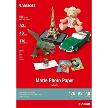 Fotopapír Canon fotopapír MP-101 - A3 - 170g/m2 - 40 listů - matný