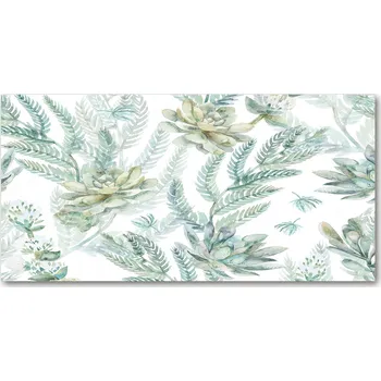 Obraz Kuchyňský panel Květiny a listy 120x60 cm + LEPIDLO