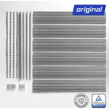 Dílenský regál REPONIO REPONIO Wall Kit 200 Original šedé dřevo HAREOWALLKITGREYWOOD