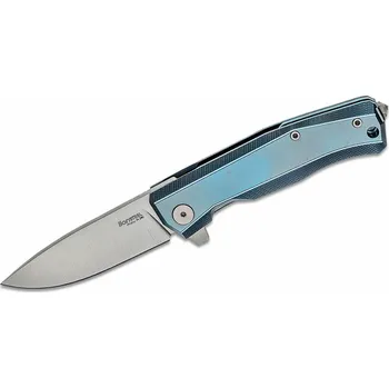 kapesní nůž Lionsteel Myto zavírací nůž čepel M390, MODRÁ titanová rukojeť MT01 BL