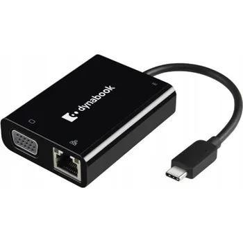 Příslušenství pro notebook USB-C Hub adaptér na VGA RJ45/LAN dokovací stanice Dynabook