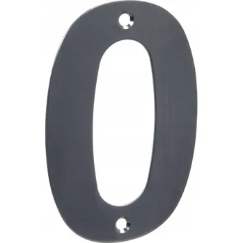 Domovní cedule Číslo Domu 0 Číslice Na Dům Oplocení Nerezové Přišroubovatelné 10 cm 0