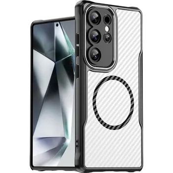 Pouzdro na mobilní telefon Kryt na Samsung Galaxy S25 Ultra odolný s podporou Magsafe černý