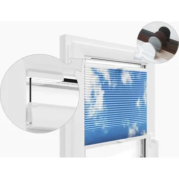 Roleta ZEBRA-SHOP PLISSÉ LUX / ZATEMŇ. DUO / OBLÁČKY / PM10 - INVAZE Šířka v cm: 20, INVAZE: 80 - 110