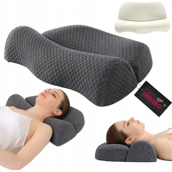 Polštář VELKÝ ORTOPEDICKÝ POLŠTÁŘ PROFILOVANÝ PRO SPANÍ POHODLNÁ PAMĚŤOVÁ PĚNA