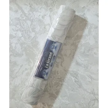 Obraz Tapeta šedo-béžová Benátský štuk Mramor Brokát Vinylová na vliesu