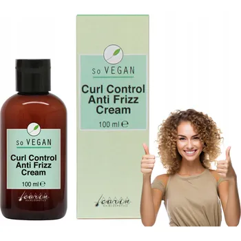 Vlasová regenerace Carin Anti Frizz Cream 100 ml krém proti krepatění pro kudrnaté vlasy