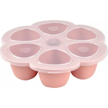 Forma na pečení Silikonová forma na příkrmy, 6x90ml, Beaba, růžová