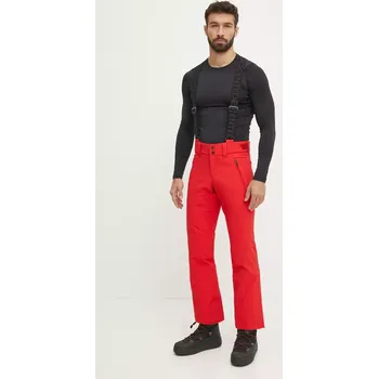 Snowboardové kalhoty Lyžařské kalhoty Descente Swiss Slim červená barva, DWMYGD43 33X, vel. M