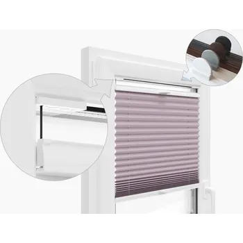 Roleta ZEBRA-SHOP PLISSÉ LUX / SIMPLE / LILA / PP163 - INVAZE Šířka v cm: 30, INVAZE: 111 - 150