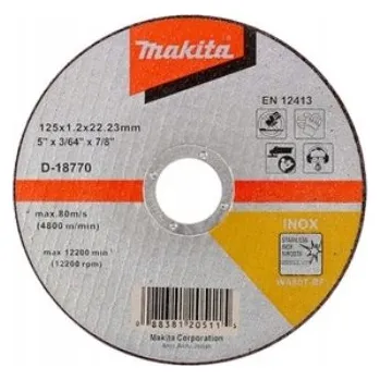 Řezný kotouč MAKITA 125x1,2 mm kotouč na řezání kovu INOX