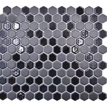 Obklad Keramická mozaika WzorcowniaStudio 26 x 30 cm černá