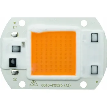 LED COB modul 30W Plné Spektrum pro růst rostlin 60x40mm na 230V + PASTA