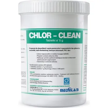 Dezinfekce Dezinfekční přípravek Medilab tablety 200 ks Chlor-Clean