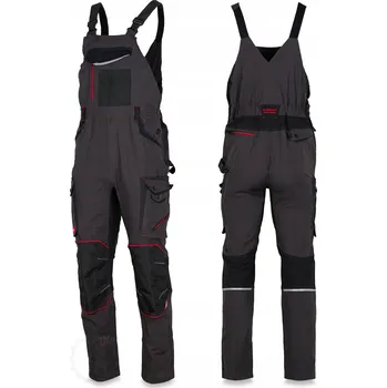 Pracovní obuv Pracovní zahradnické kalhoty s laclem, montérky na kšandy ELASTICKÉ SLIM BOZP S 46