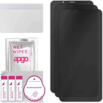 Vrták 3x Hybridní Sklo s Filtrem Soukromí pro Cubot Note 9, PRIVACY