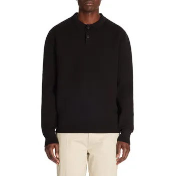 Pánské oblečení Celio Polotričko Jepoclo s dlouhým rukávem - Pánské Celio černá 3065680