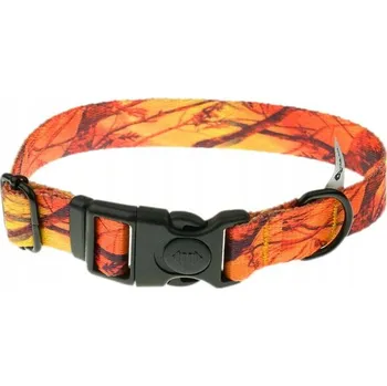 Obojek pro psa Obojek z popruhu 20 mm oranžová kamufláž 25-35 cm